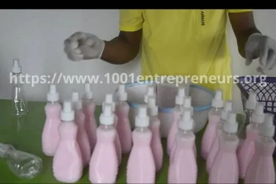Man in yellow shirt producing Air Fresheners